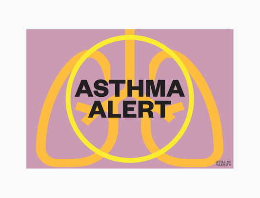 Asthma Alert Placemat + Magnet Sign