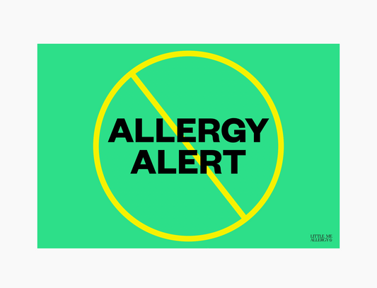 Allergy Alert Placemat + Magnet Sign