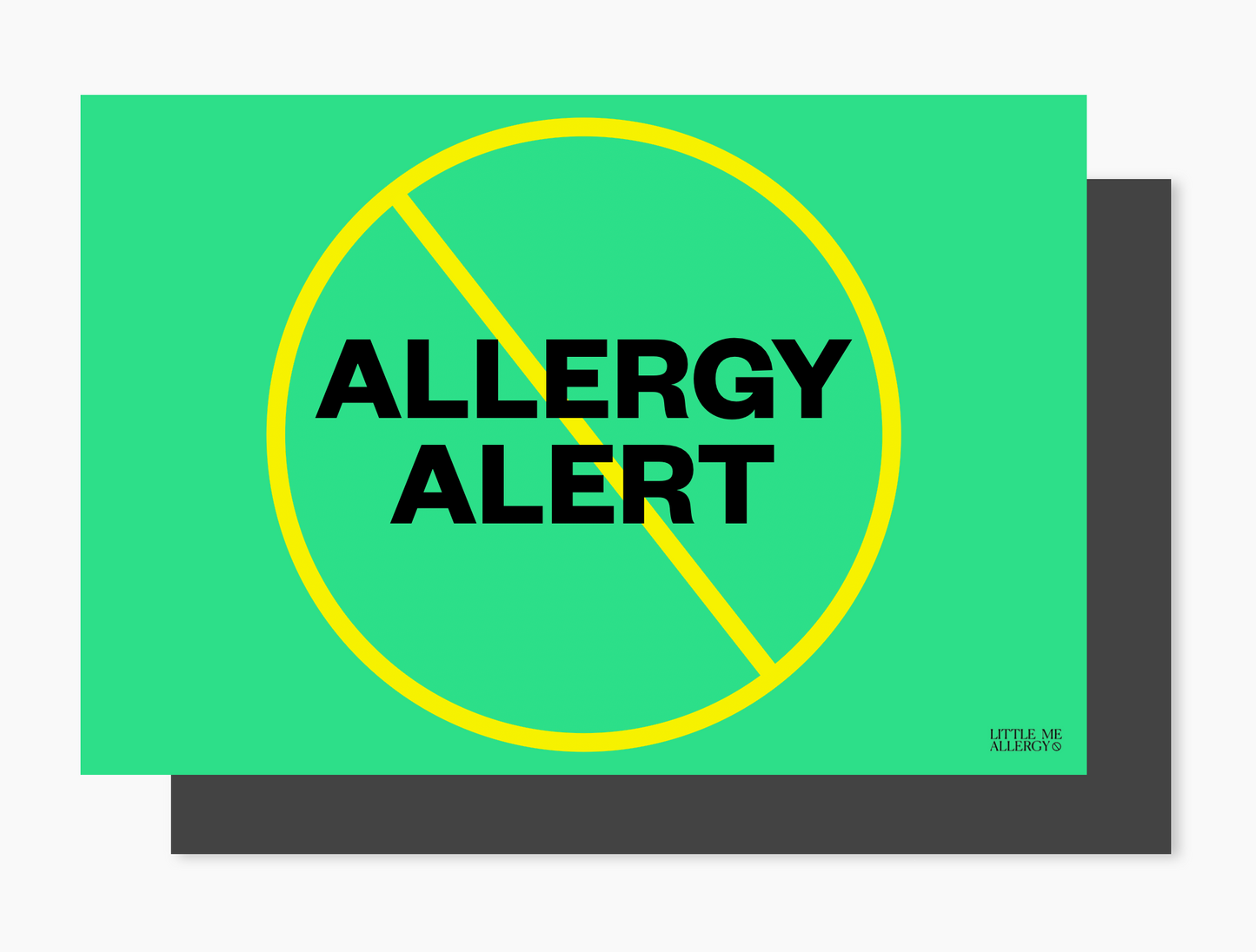 Allergy Alert Placemat + Magnet Sign