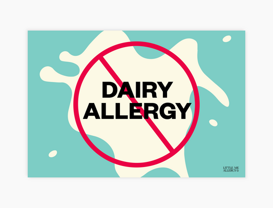 Dairy Allergy Placemat + Magnet Sign