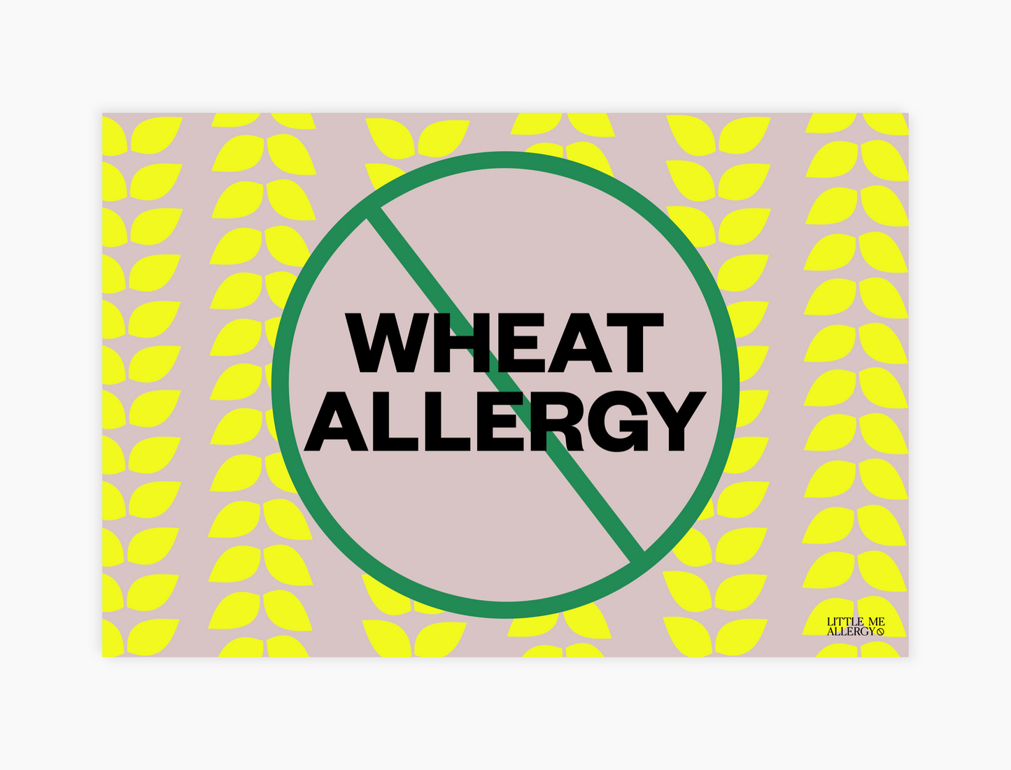 Wheat Allergy Placemat + Magnet