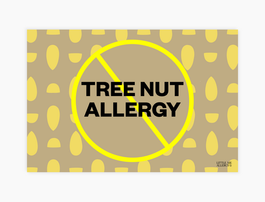 Tree Nut Allergy Placemat + Magnet Sign