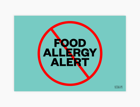Food Allergy Alert Placemat + Magnet Sign