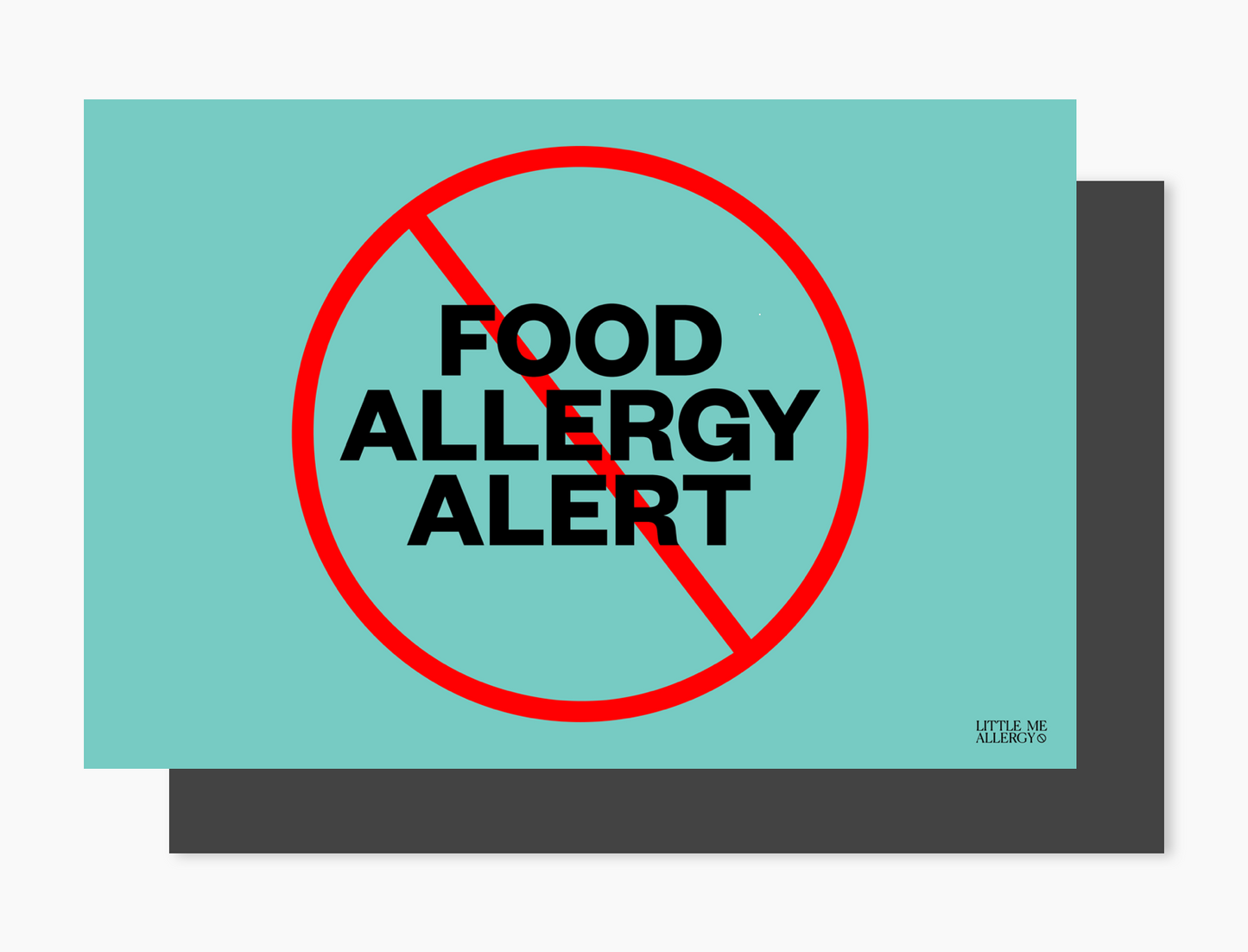 Food Allergy Alert Placemat + Magnet Sign