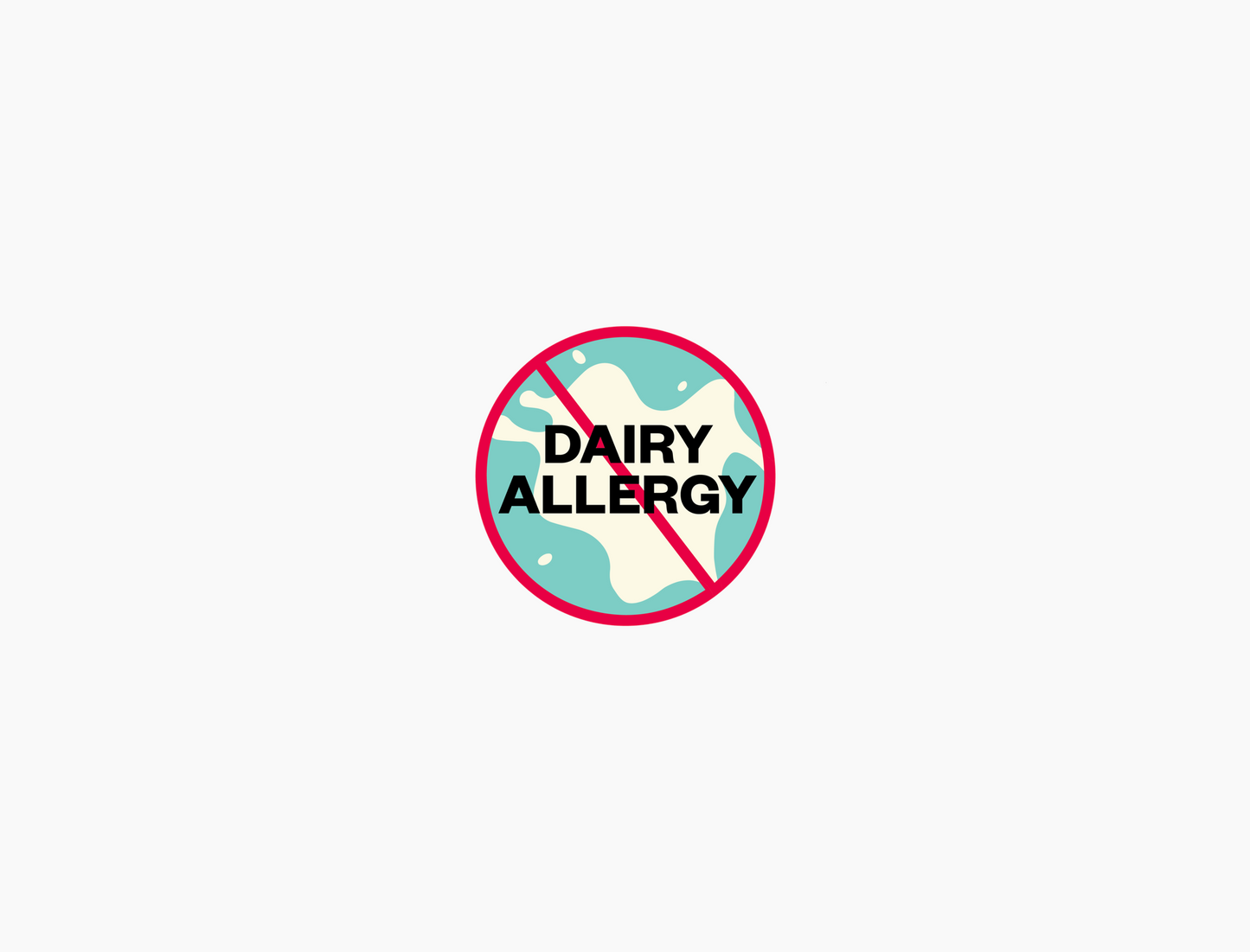 Dairy Waterproof Stickers, 3/4 inch round (Sheet of 30)