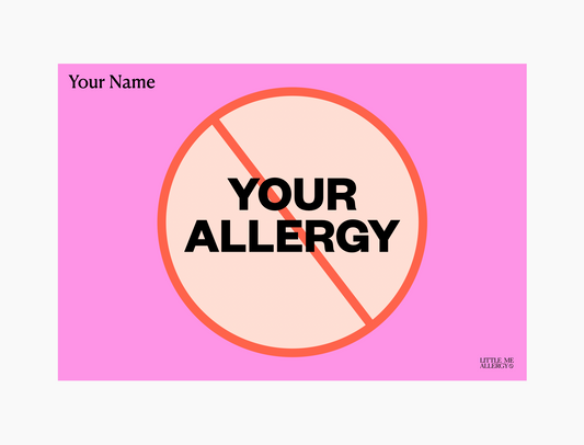 Custom Placemat + Magnet Sign (Single Allergy)
