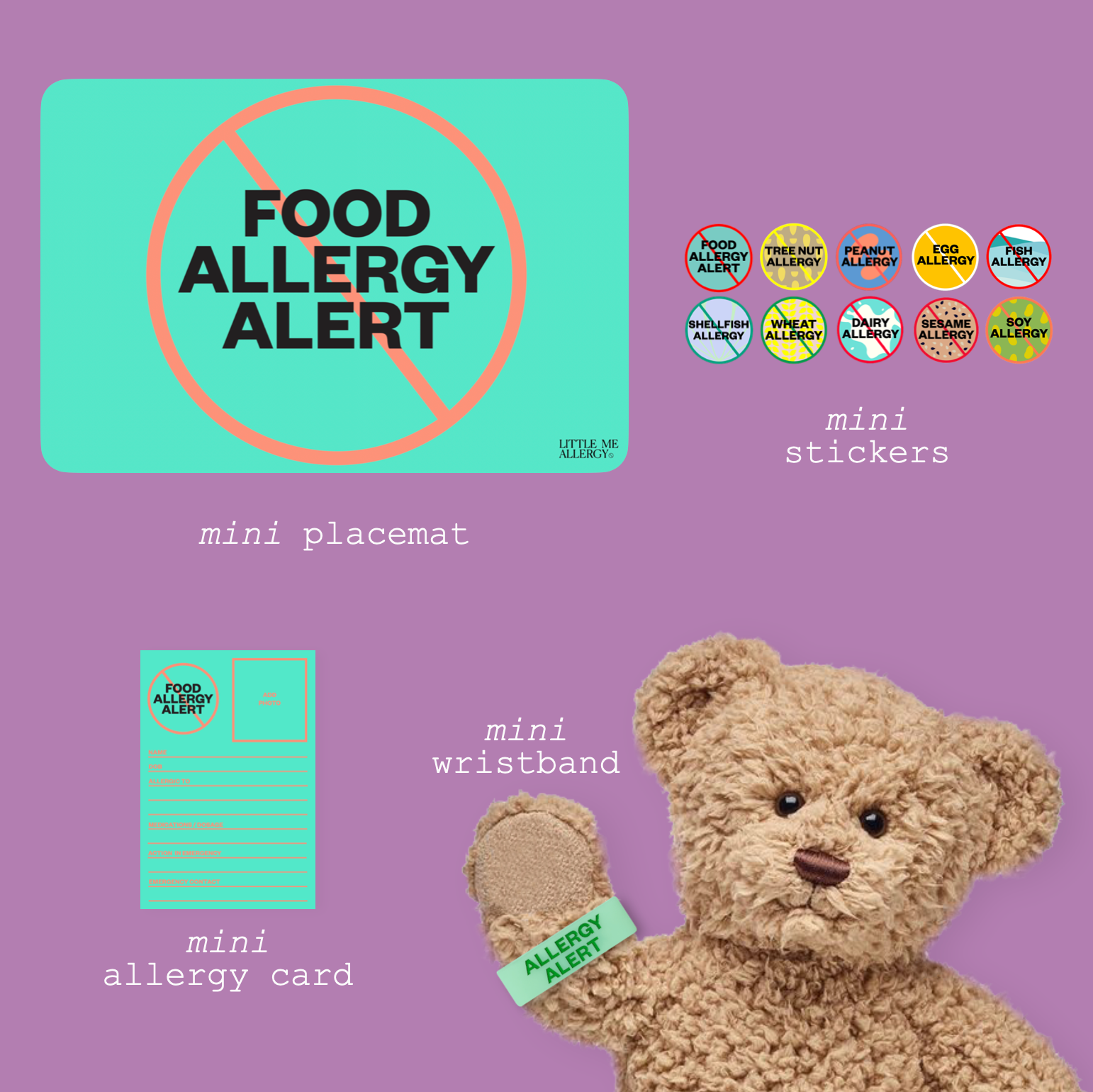 Miniature Allergy Accessories (for pretend play!) – Little Me Allergy