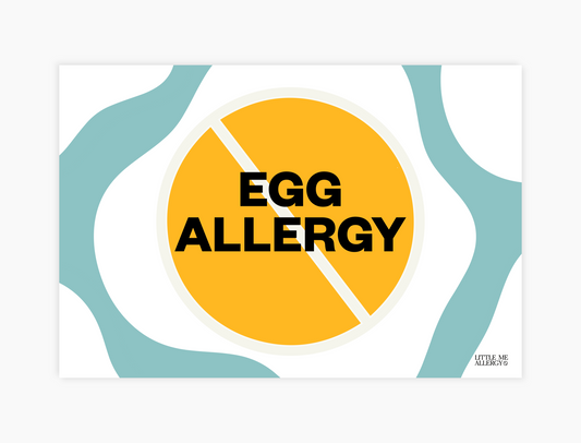 Egg Allergy Placemat + Magnet Sign