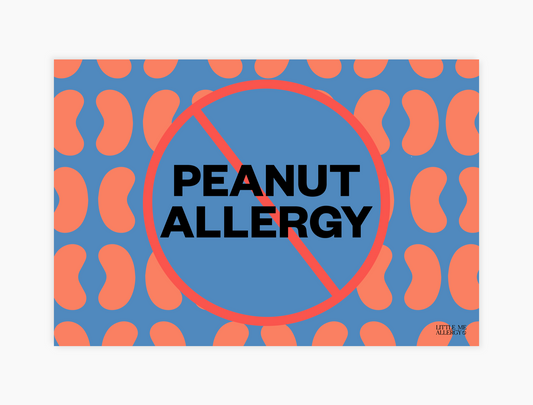 Peanut Allergy Placemat + Magnet Sign
